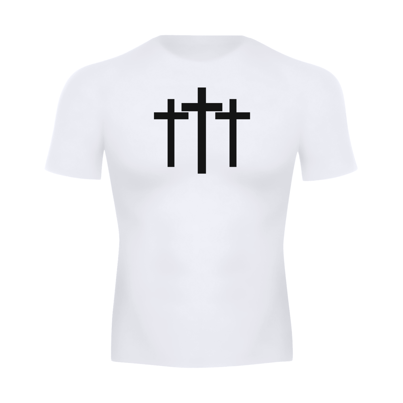 Three Crosses Triple Cross Faith Based Sports Tshirt Performance T-shirt