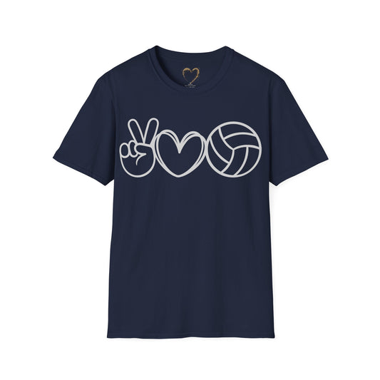 PEACE LOVE VOLLEYBALL, Shirt for baller, Shirt for Volleyball Player, Gift for Coach, Gift for Athlete