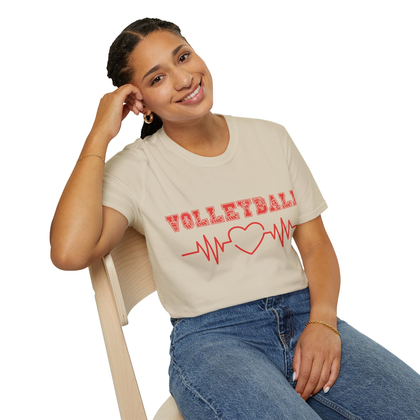 Volleyball Mom  | Volleyball Shirt | Sports Shirt | Baller Shirt | Mighty Lifestyle |  Softstyle T-Shirt