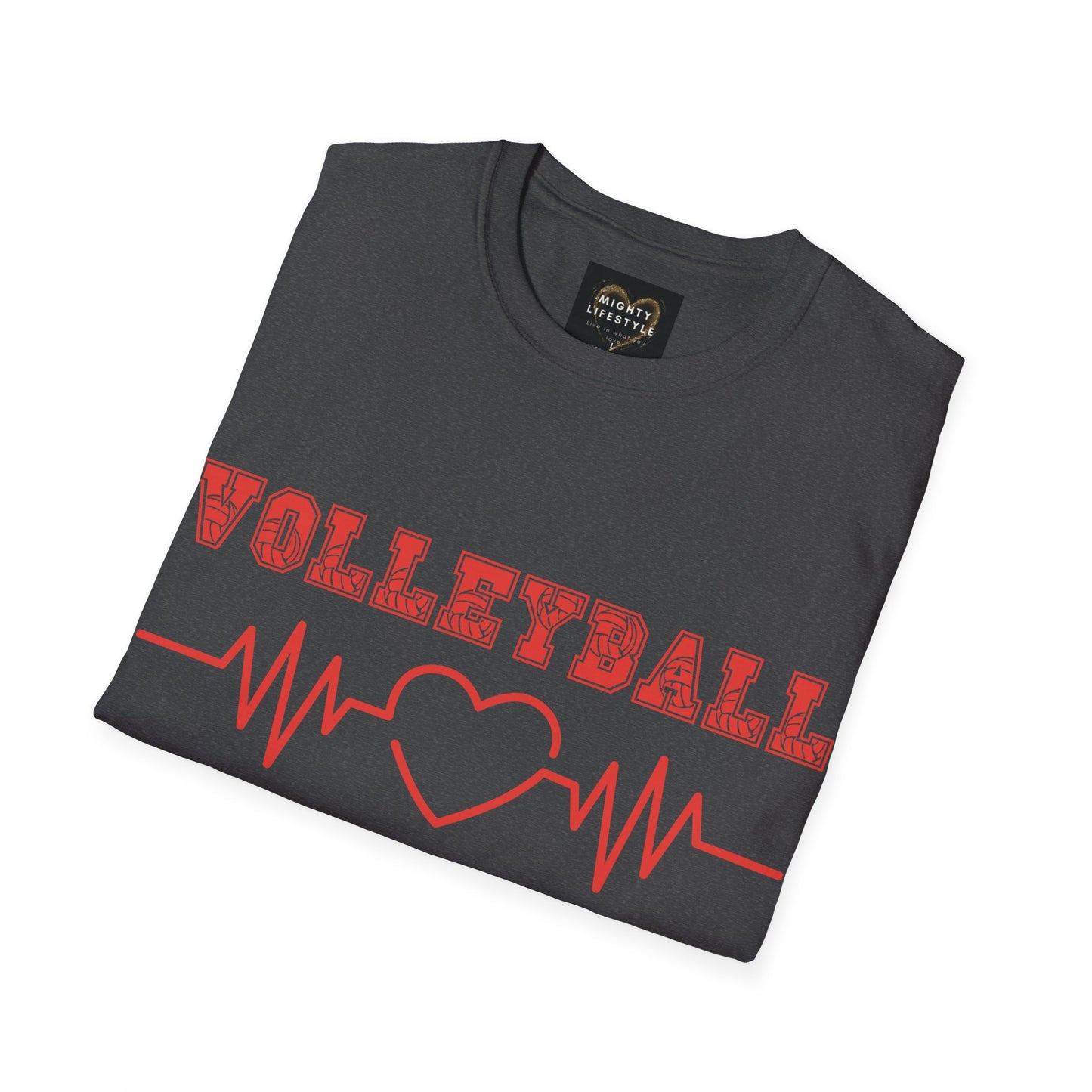 Volleyball Mom  | Volleyball Shirt | Sports Shirt | Baller Shirt | Mighty Lifestyle |  Softstyle T-Shirt