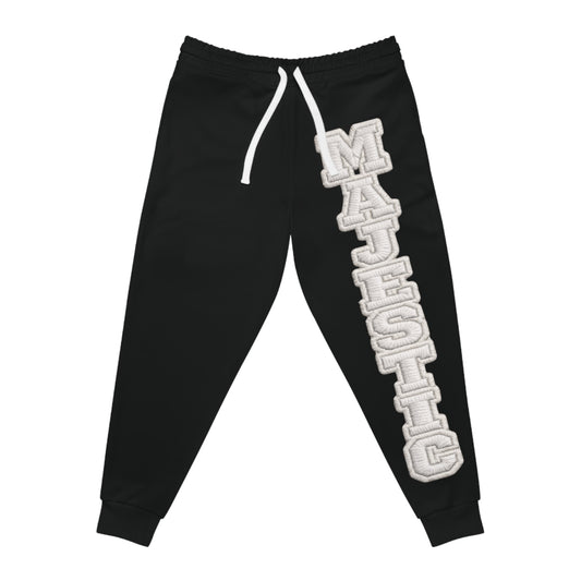 MAJESTIC Next Level Athletic Joggers — Black Basketball Fleece Jogger Pants Godly Sweatpants Christian Sweatpants Mighty Lifestyle Sweatpants