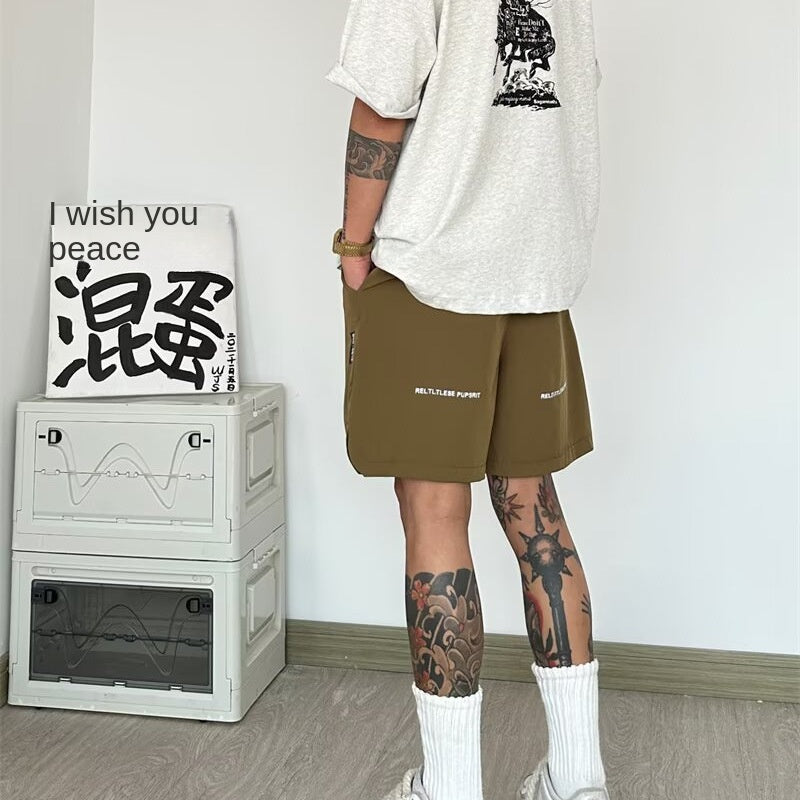 Quick drying breathable sports pants for men's summer training basketball shorts