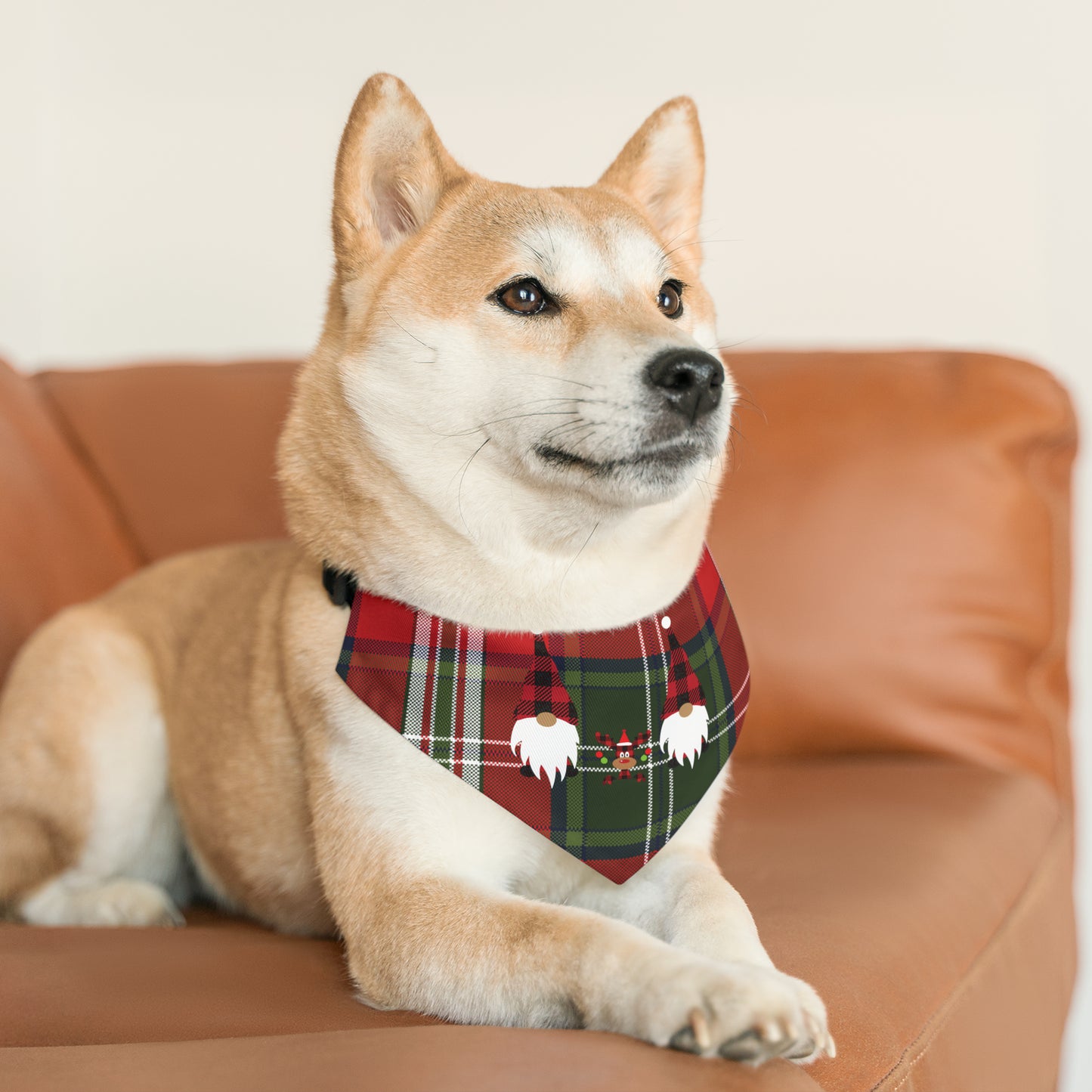 Plaid Christmas, Holiday, Festive Bandana Pet Bandana Collar for dogs or cats