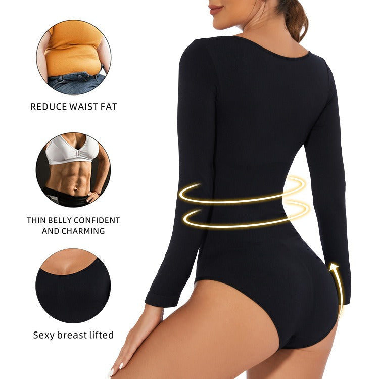 The Megan Body Suit | Bodysuit Body Hugging Body Lifting Body Shaping Women's Bodysuit Long Sleeve Body Slimming Cloth Body Shaping