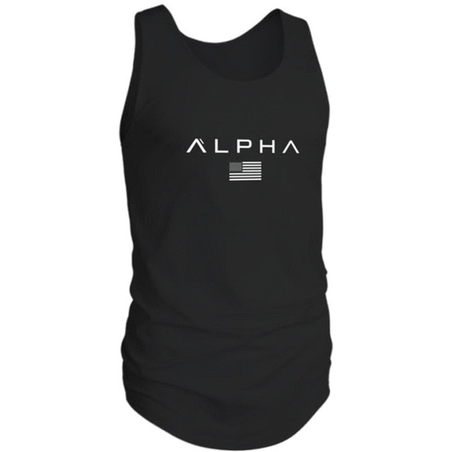 Mighty Lifestyle Alpha Gym Tank | Vest bodybuilding clothing and fitness men undershirt tank tops tops golds men undershirt