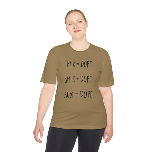 BW Hair Dope Smile Dope Shot Dope Basketball TShirt Basketball Culture Tee  Basketball Warehouse  Unisex Moisture Wicking Shirt