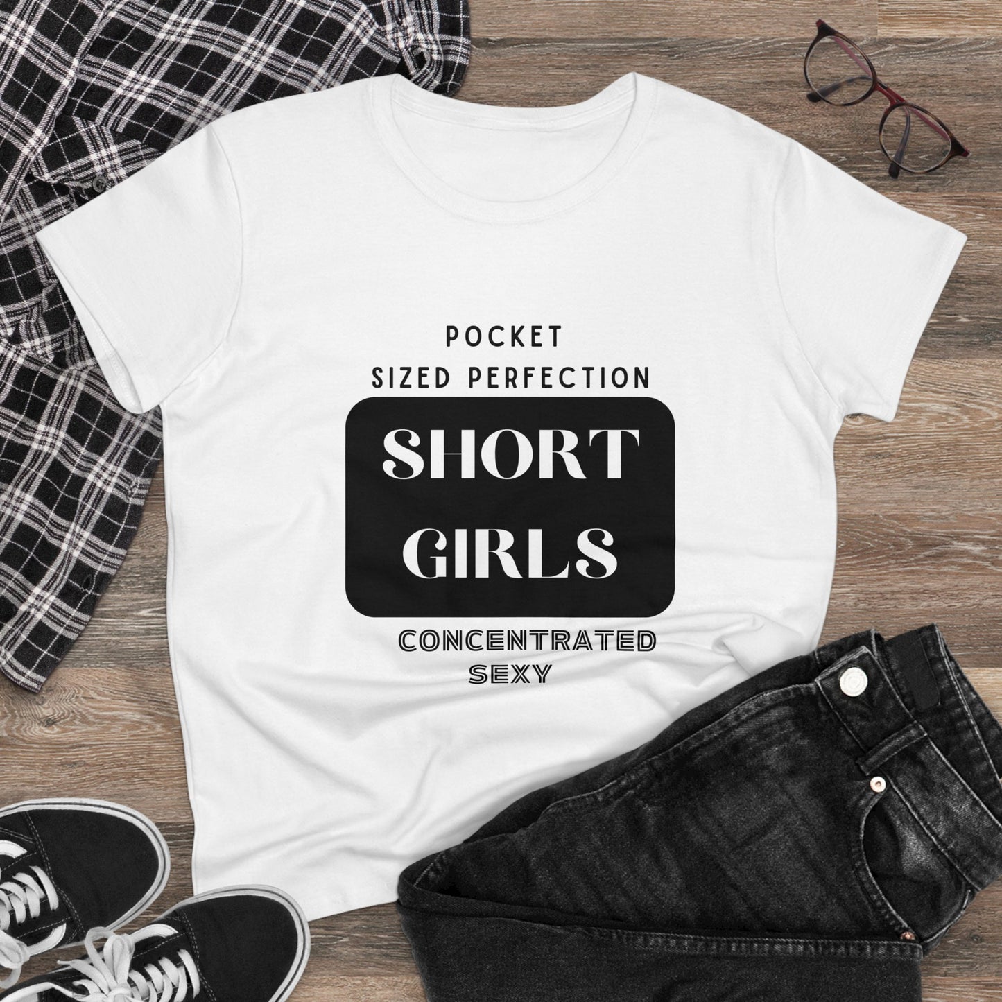 Short Girls Bold Shirt | Women's Midweight Cotton Tee