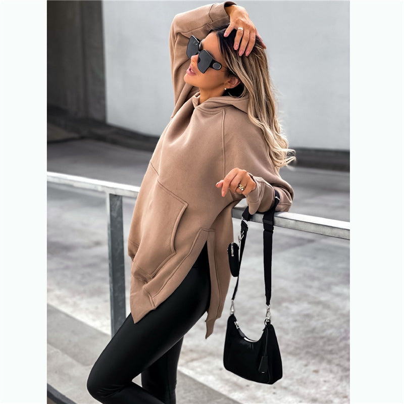 Fashion Luxury Hoodie Pocket style slit pullover hoodie