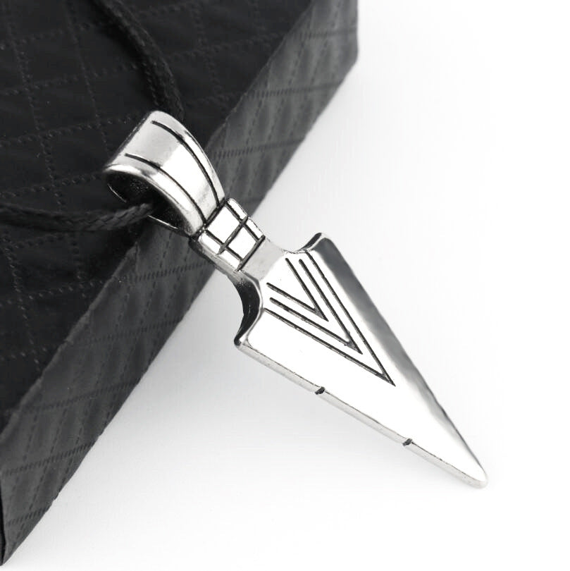 Korean Arrow Necklace | Stainless Steel Pendant Short Keel Chain Men's Retro Jewelry