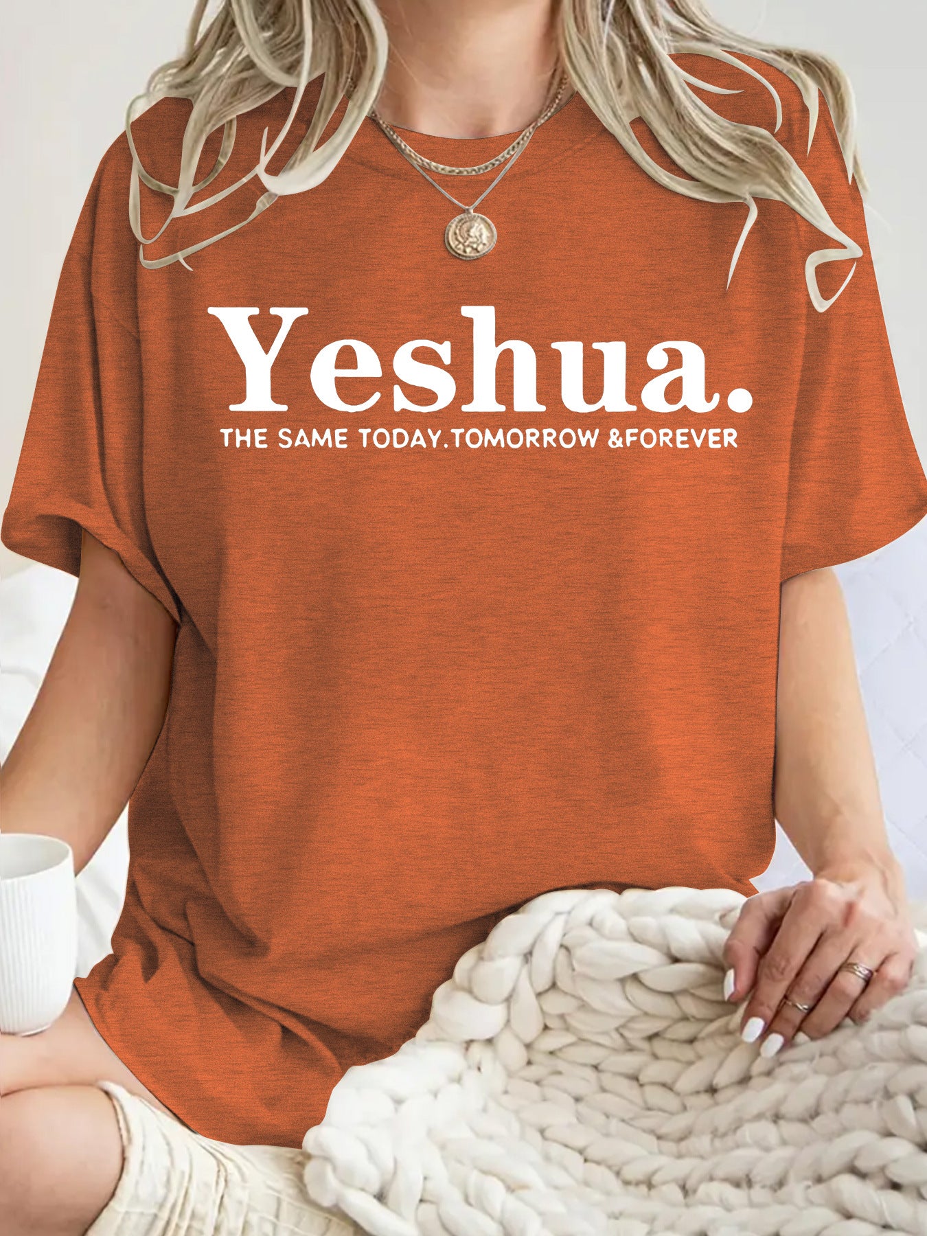 Short sleeved Yeshua print