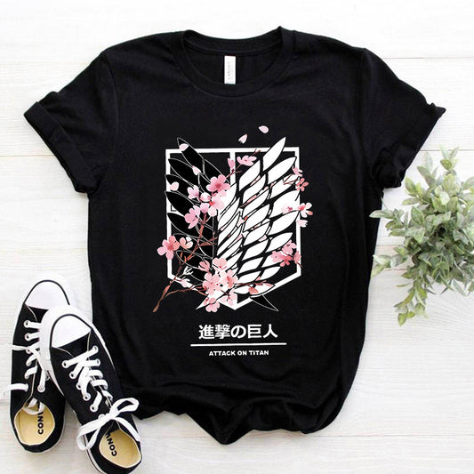Y2k Japanese Anime Attack on Titan T Shirt | Anime Shirt | Trendy Popular Anime Shirt