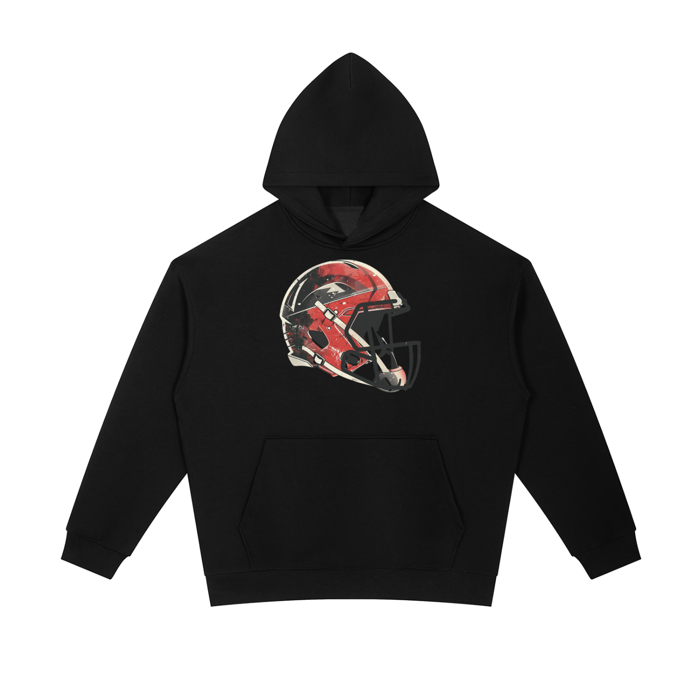 Midwest Football Stadium Heavyweight Hoodie – Cold Weather Oversized Fan Sweatshirt for Nebraska, Iowa, Ohio, Minnesota & Midwest States