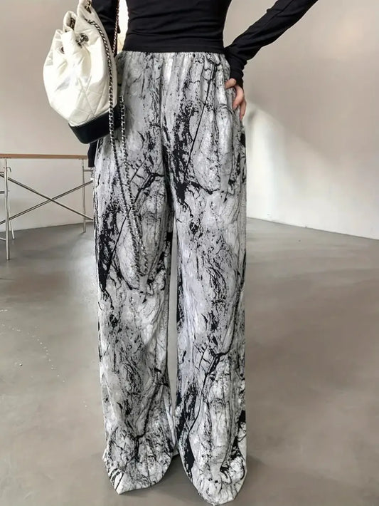 Women’s Trendy Printed Wide Leg Pants