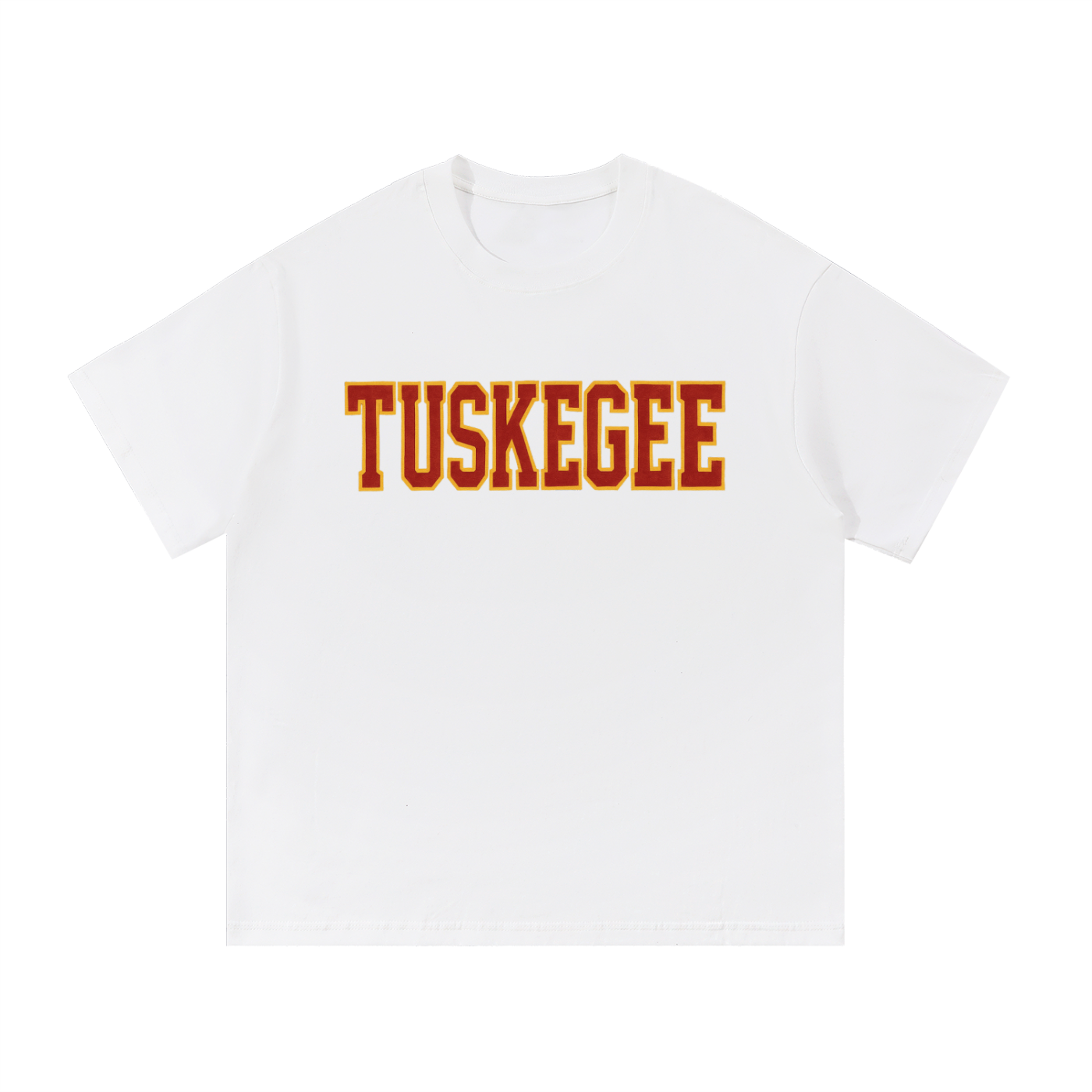 Tuskegee HBCU Essential Cotton T-Shirt – Crimson & Gold College Spirit Tee – Unisex Heavyweight 100% Cotton Tuskegee HBCU Shirt Essential Cotton T-Shirt