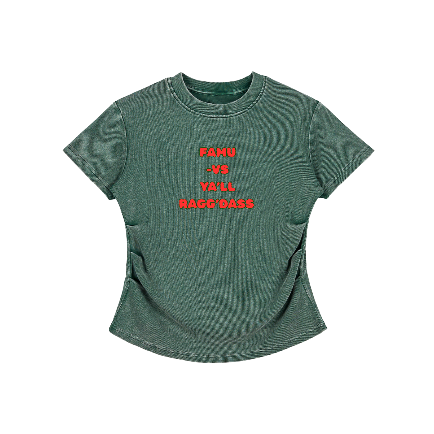 FAMU Shirt Vintage Washed Bodycon Cotton T-Shirt | Ragg’Dass