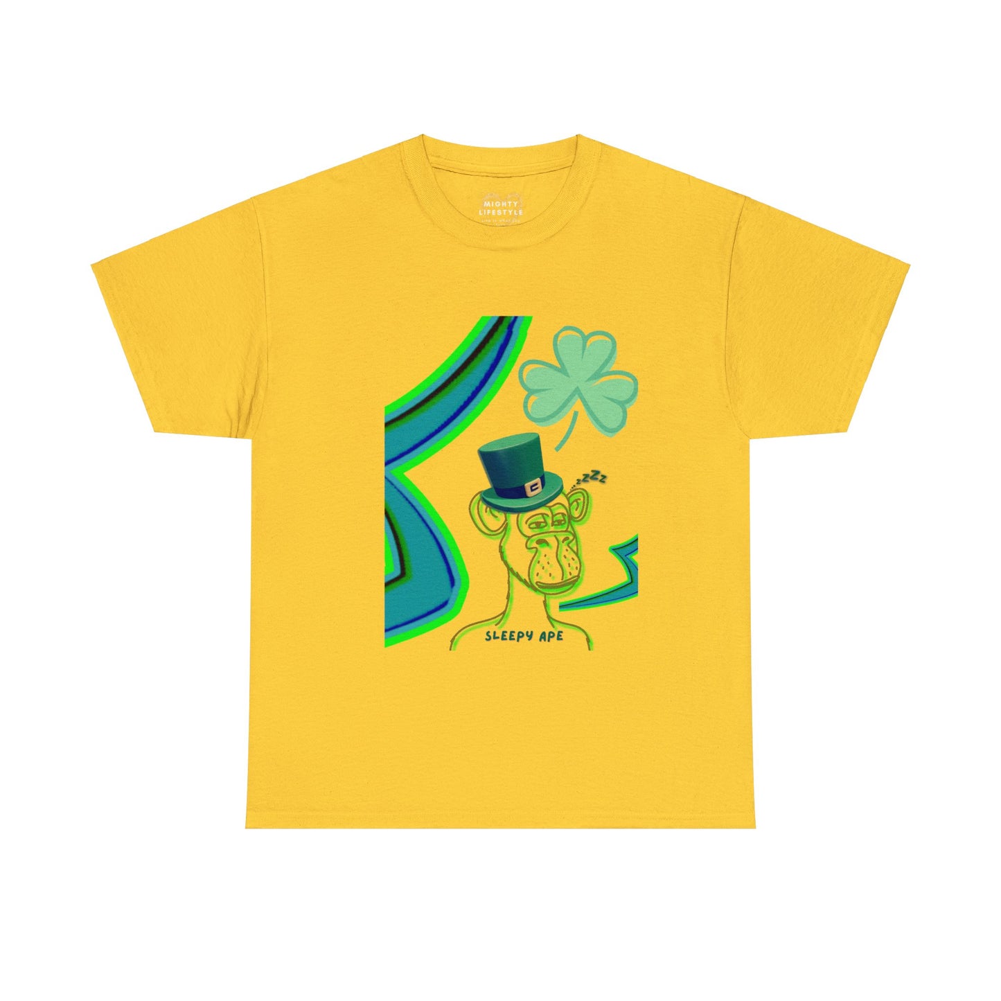 St Patrick's Sleepy Ape Shirt, St Patrick's Day Shirt, Lucky Shirt, Shirt for Spring, Gift for St Patty