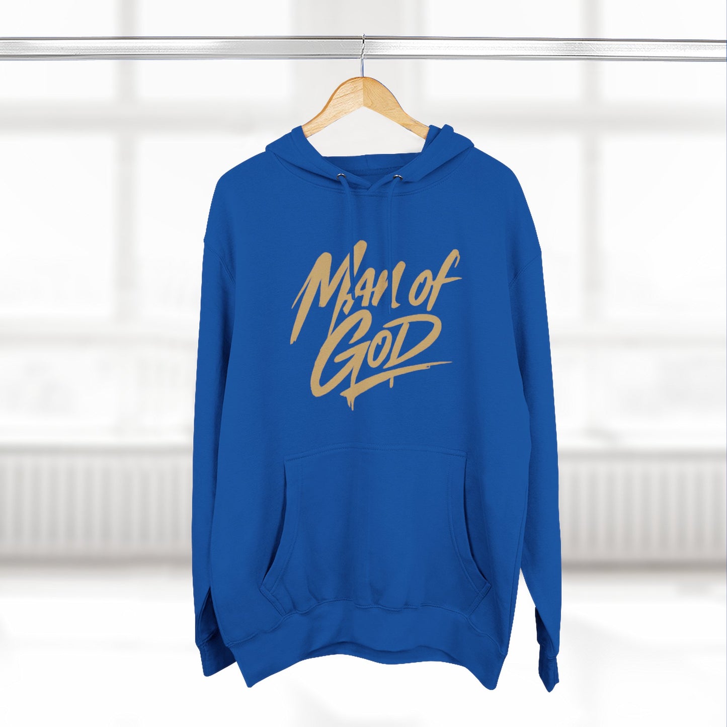 Man of God “Fearfully and Wonderfully Made" Hoodie — Three-Panel Fleece Faith Based Hoodie Christian Hoodie Jesus Hoodie God Hoodie