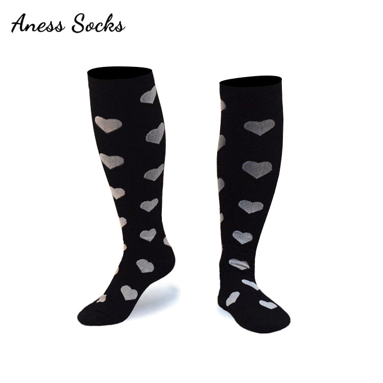 Healthy Calf Compression Socks for Men & Women – Breathable Nylon Silk Stovepipe Sports Socks for Running, Cycling, and Everyday Support