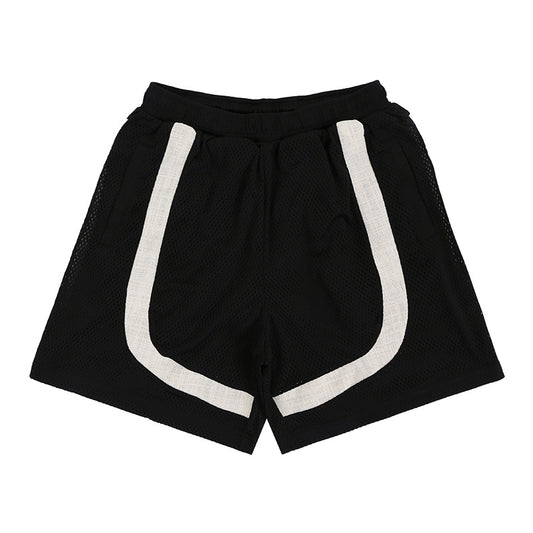 Men's Basketball Shorts Mesh Splicing Loose Wide Leg Five-Point Pants