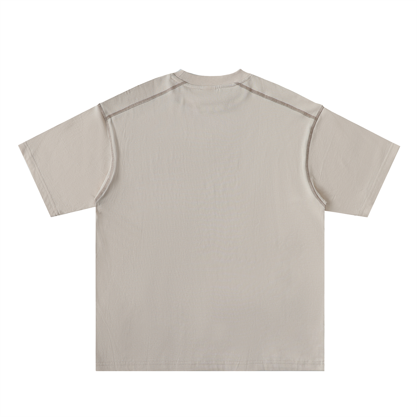 Black Heart in Hand Oversized Contrast-Stitched Cotton Tee | Black Heart in Hand Graphic Tee – Oversized Contrast Stitch Angelic Warrior Shirt for Men & Women | Streetwear Cotton T-Shirt