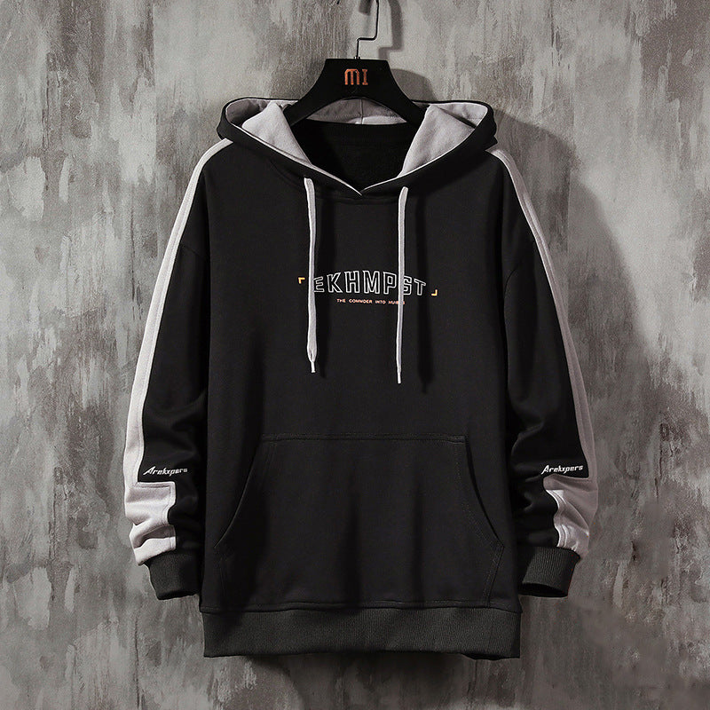 Trendy Men's Pullover Loose Hoodie Fall Fashion Brand Pullover Print Fashion Men's Coat Top