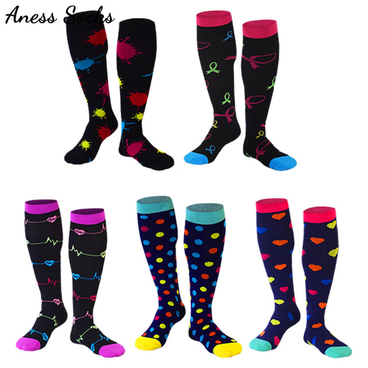 Healthy Calf Compression Socks for Men & Women – Breathable Nylon Silk Stovepipe Sports Socks for Running, Cycling, and Everyday Support