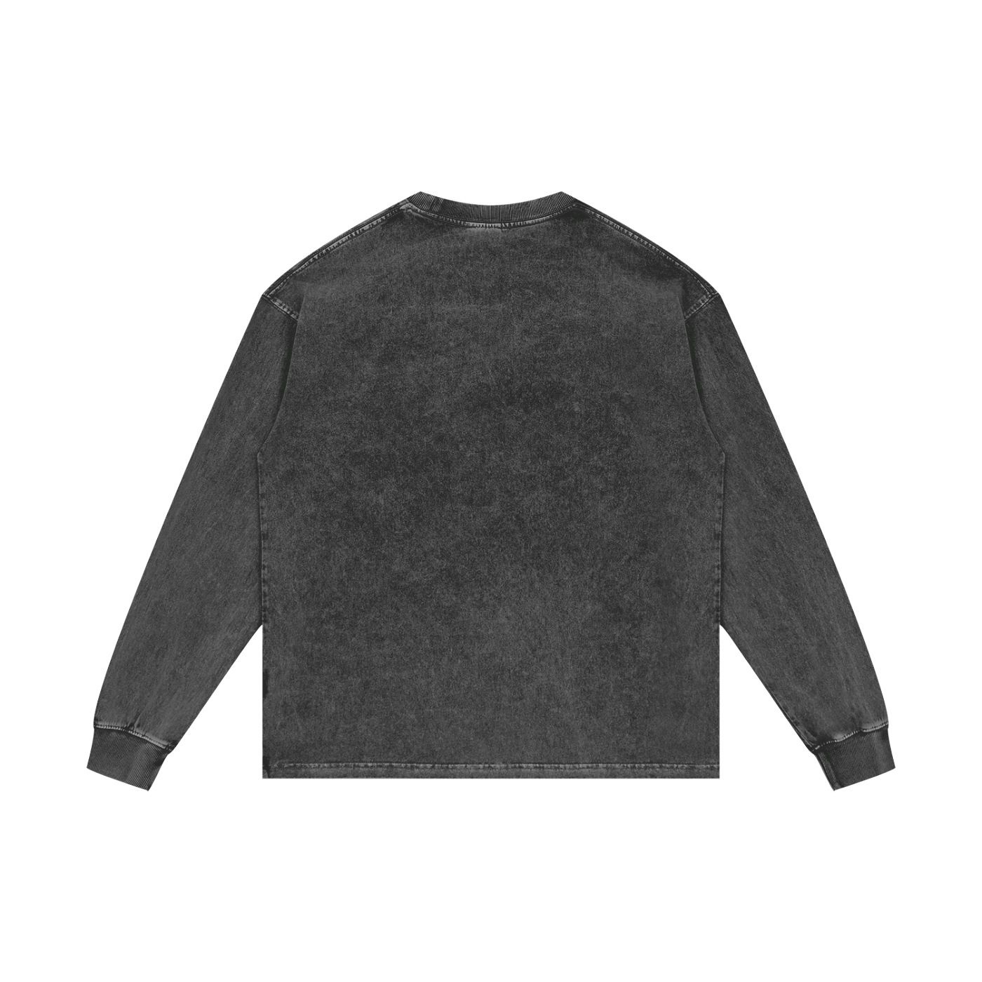 HIM Acid Wash Oversize Long Sleeve T-Shirt