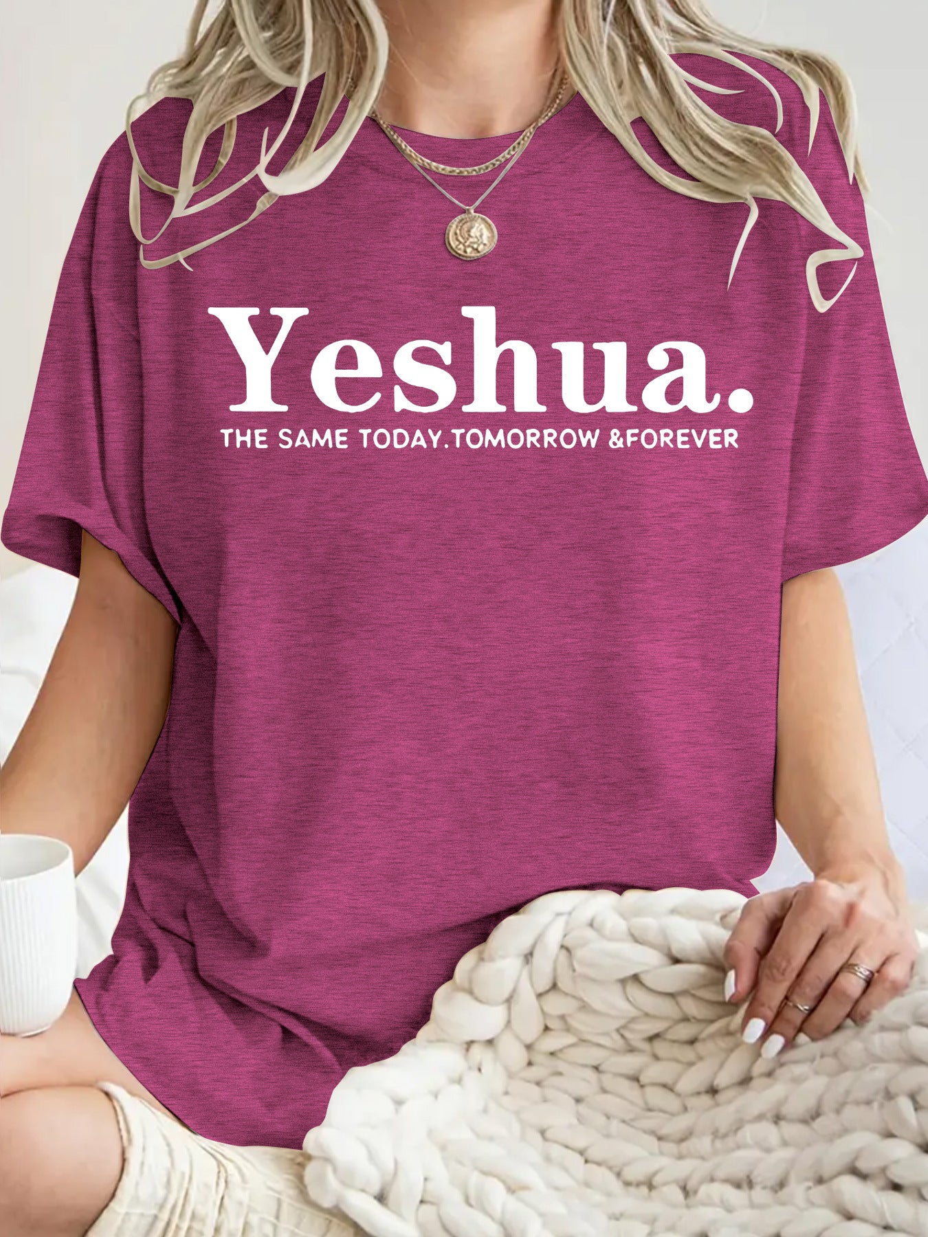 Short sleeved Yeshua print