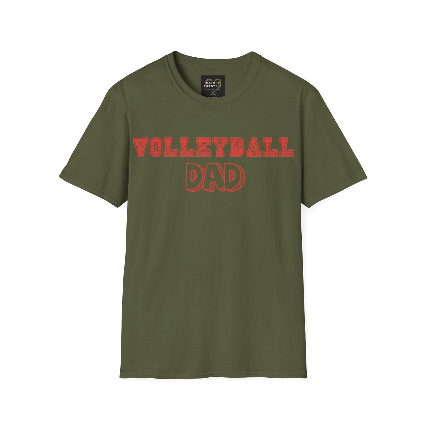 Volleyball Dad | Volleyball Shirt | Sports Shirt | Gift for Dad Gift for Father | Baller Shirt | Mighty Lifestyle |  Softstyle T-Shirt