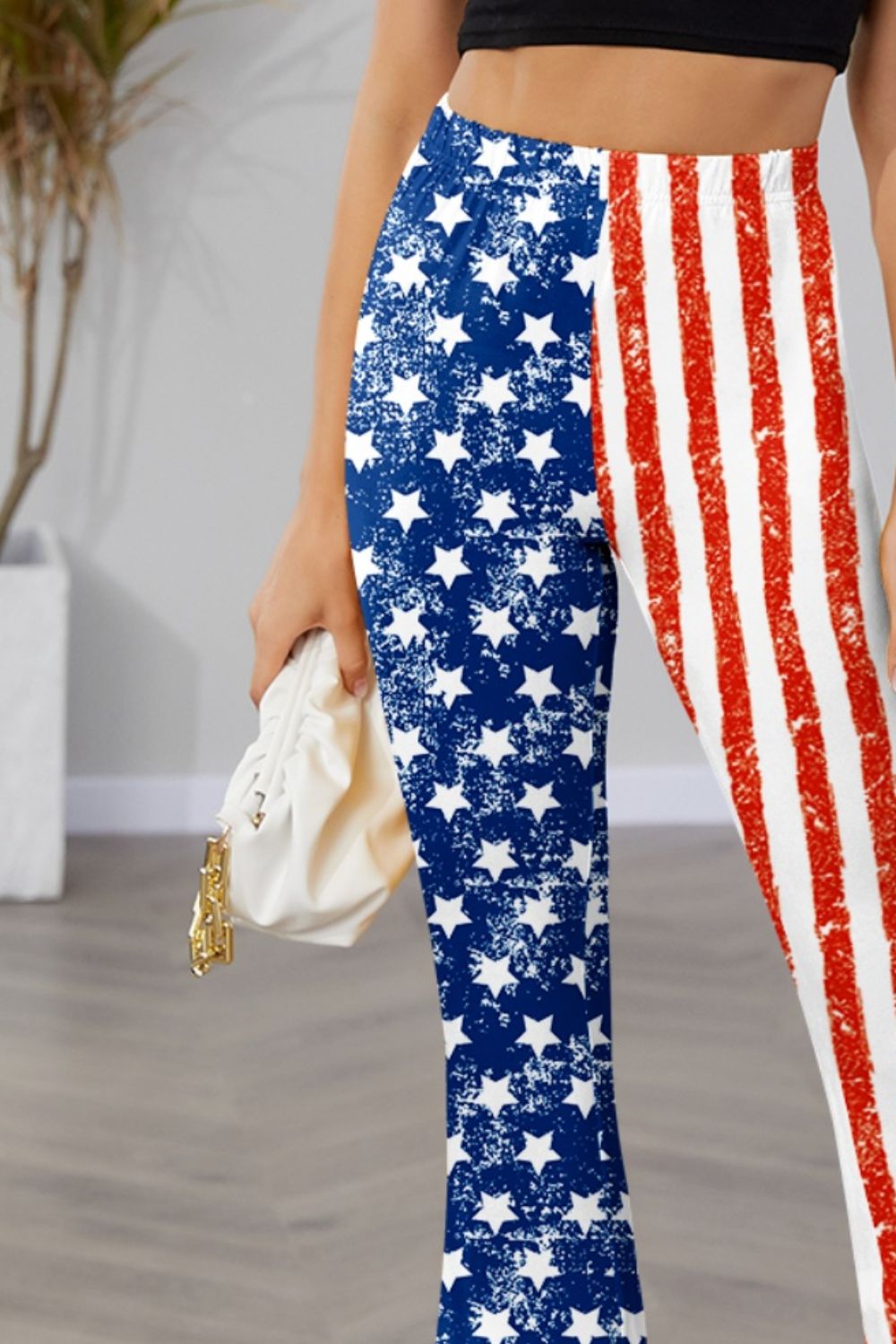 Star & Stripes High Waist Bootcut Pants | USA Flag | US Flag | Patriot