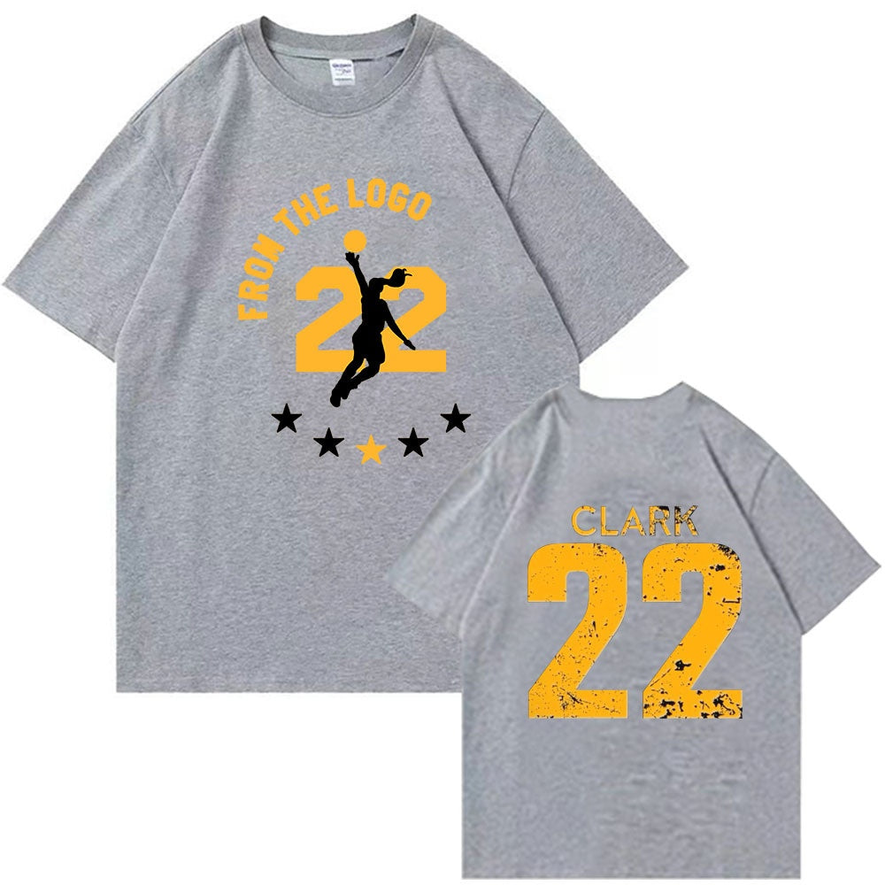 From THE LOGO CC Basketball Printed Loose Short Sleeves for Men and Women