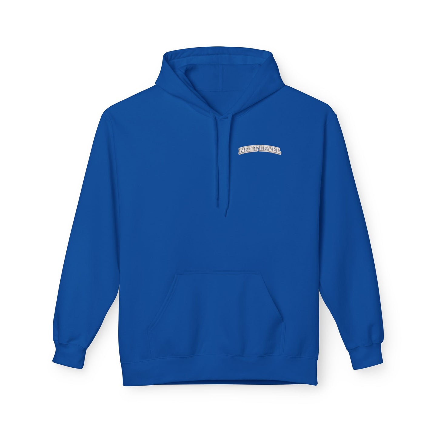Majestic Vertical Text Hoodie — Minimal White Graphic Pullover Christian Hoodie Godly Hoodie Sports Hoodie Mighty Lifestyle Hoodie