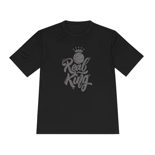 BW Real King Basketball Moisture Wicking Tee - Perfect for Athletes and Sports Fans