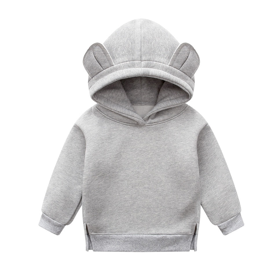 Trendy Unisex Baby Boys Girls Clothes Winter Spring Cute Hoodies Korean kids Hoodie Thicken Fleece Sweatshirt Children's clothing, Orangemom