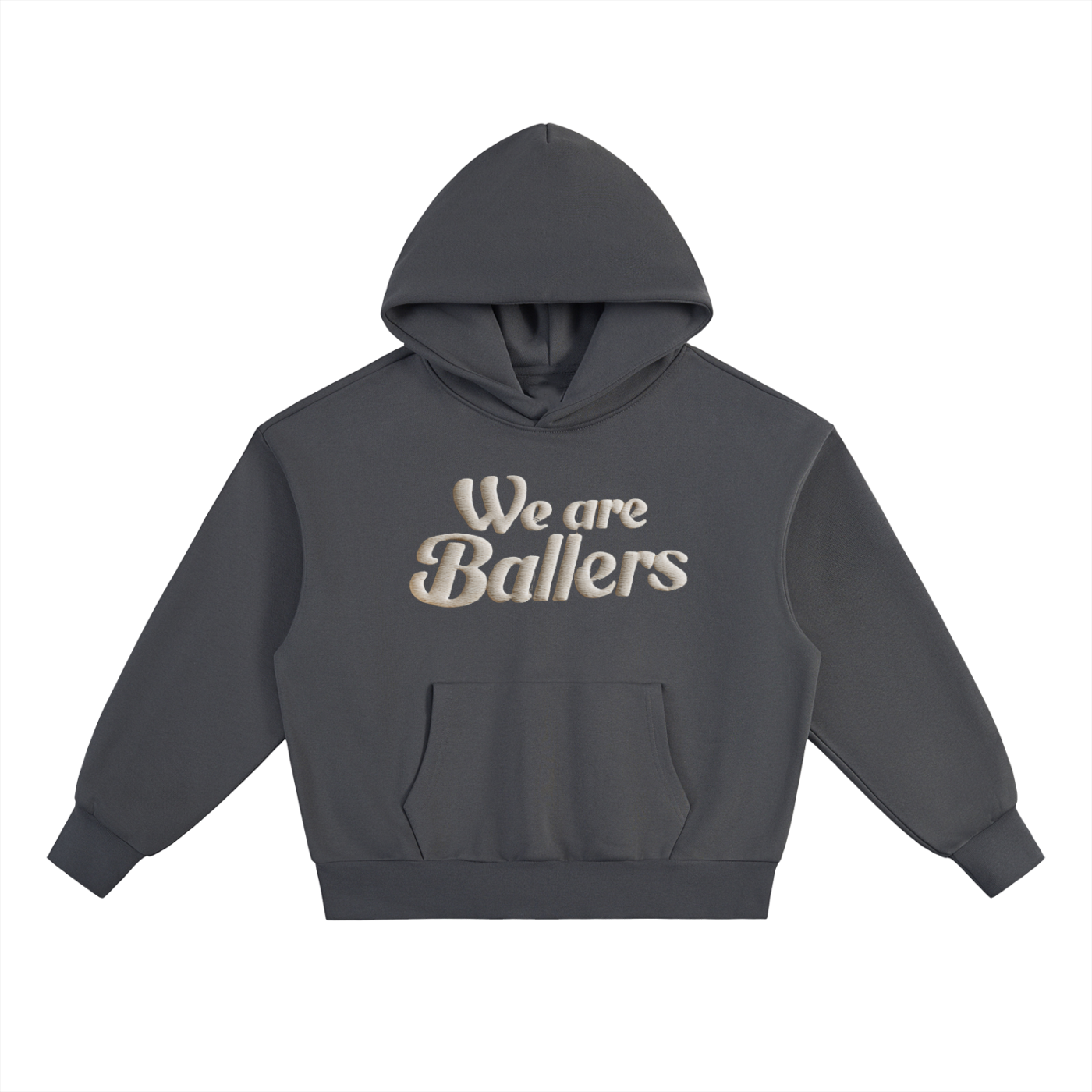 We Are Ballers Basketball Essential Heavyweight Fleece Hoodie – Unisex Oversized Pullover Sweatshirt for Hoopers, Streetwear & Cold Weather