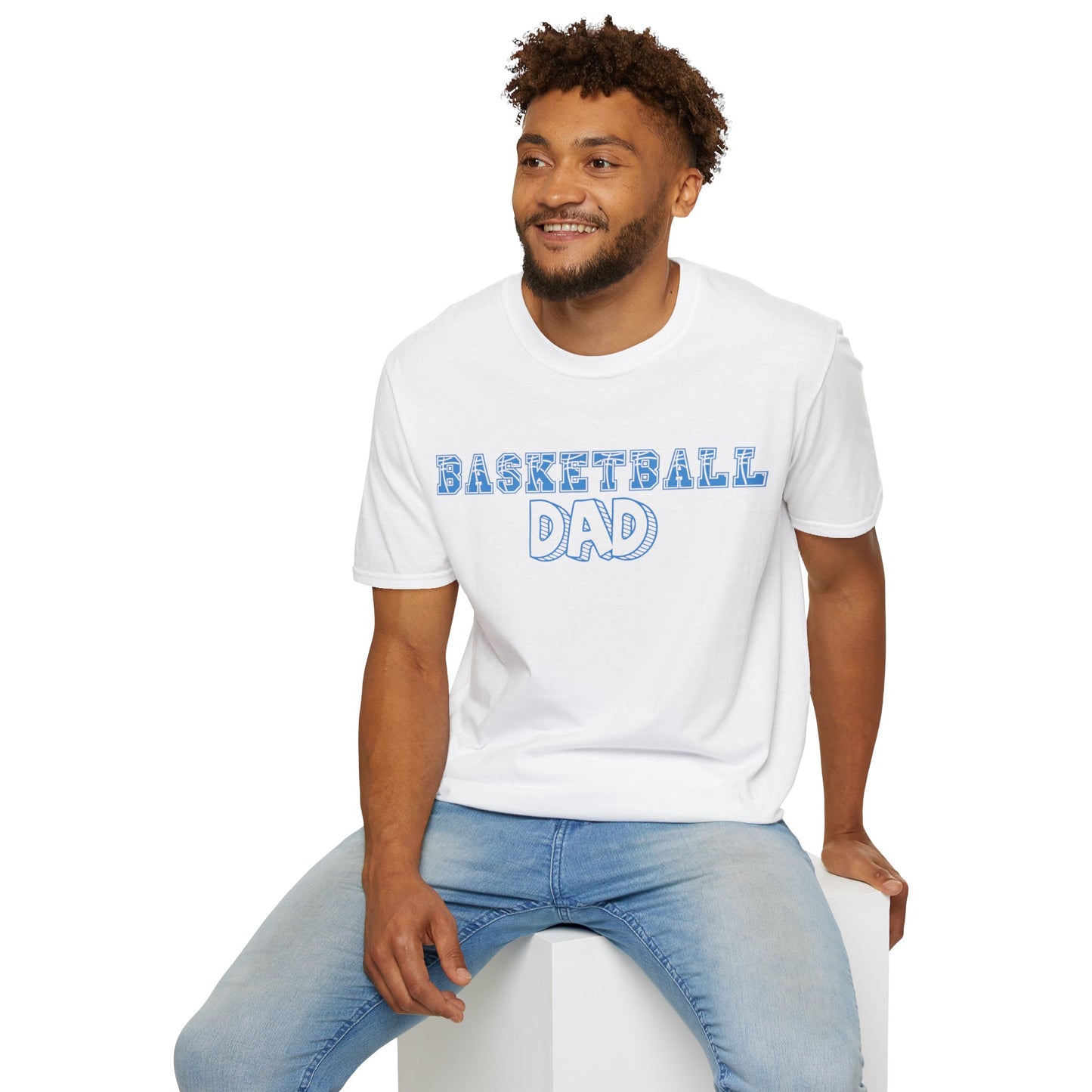 Basketball Dad | Basketball Shirt | Sports Shirt | Gift for Dad Gift for Father | Baller Shirt | Mighty Lifestyle | Softstyle T-Shirt - Mighty Lifestyle