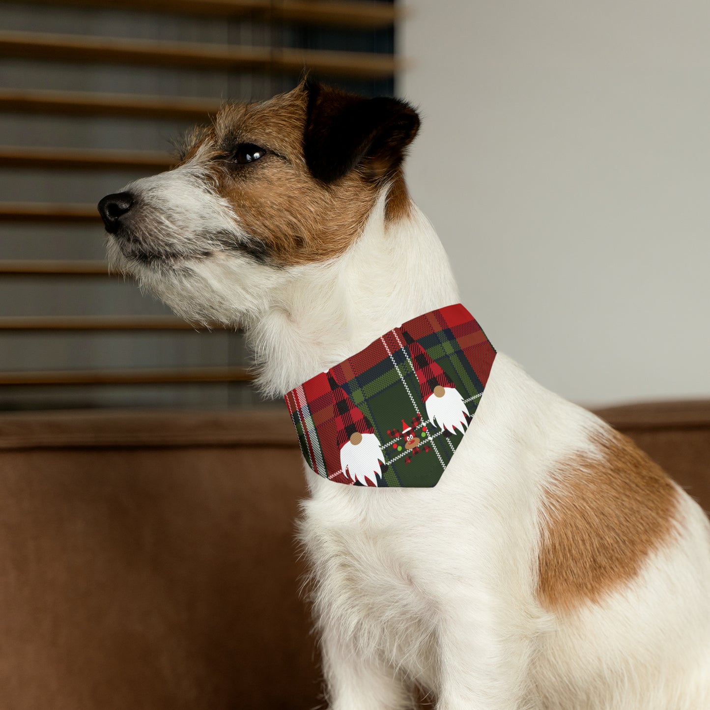 Plaid Christmas, Holiday, Festive Bandana Pet Bandana Collar for dogs or cats