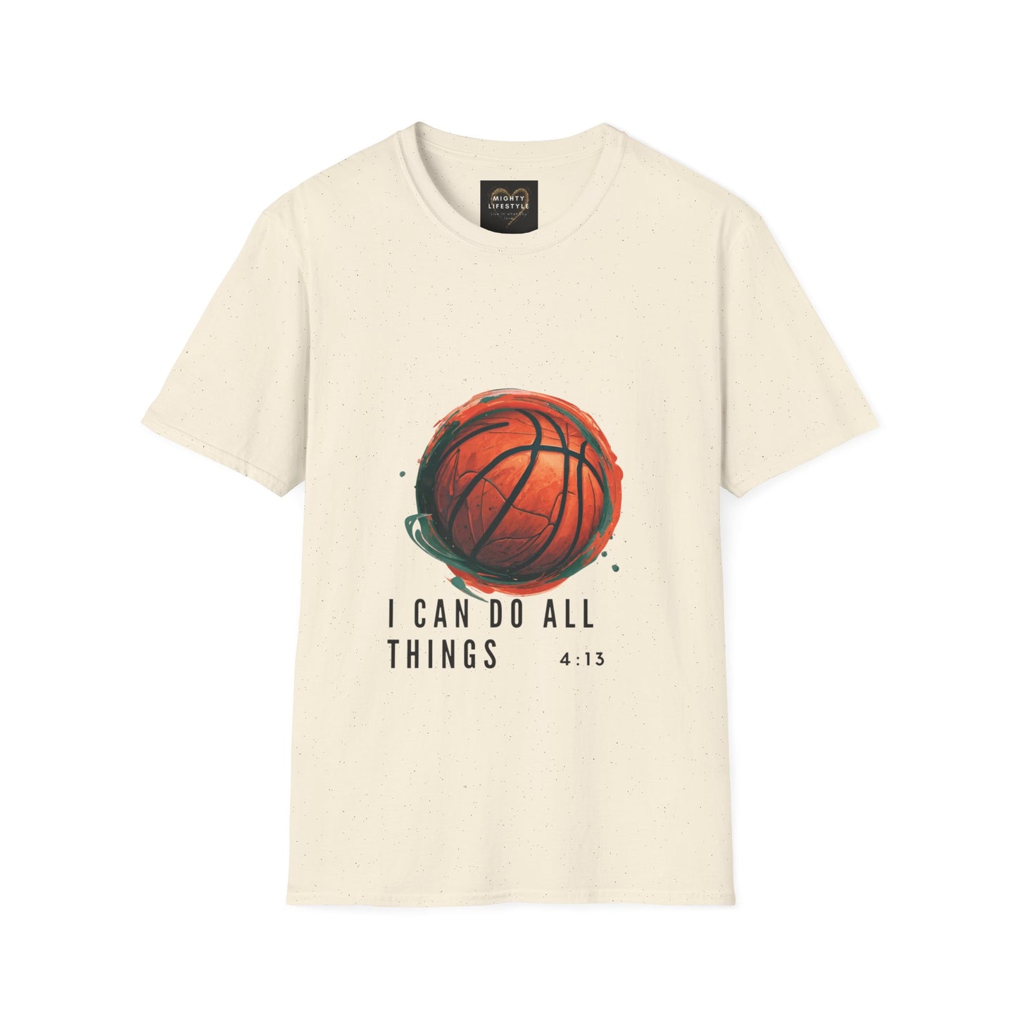 I Can Do All Things (White) | Travel Basketball| AAU Basketball | Basketball Shirt | Unisex Basketball Shirt | Sports Shirt | Baller Shirt | Mighty Lifestyle | Softstyle T-Shirt - Mighty Lifestyle