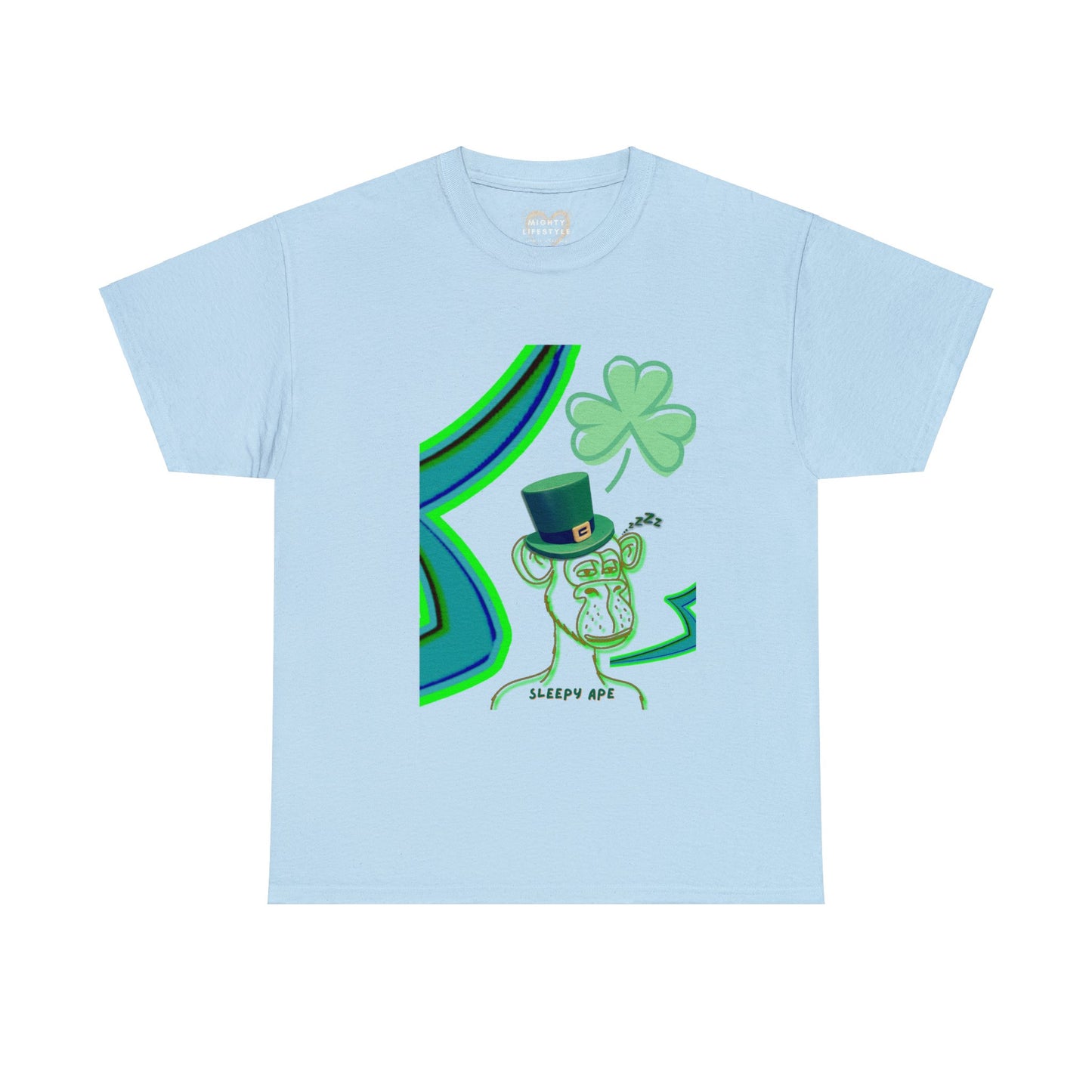 St Patrick's Sleepy Ape Shirt, St Patrick's Day Shirt, Lucky Shirt, Shirt for Spring, Gift for St Patty