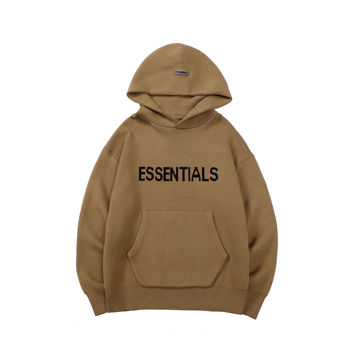 Essential style hooded pullover hoodie sweater plus pile