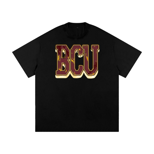 BCU Distressed BCU Bethune Cookman Heavyweight Loose Fit T-Shirt