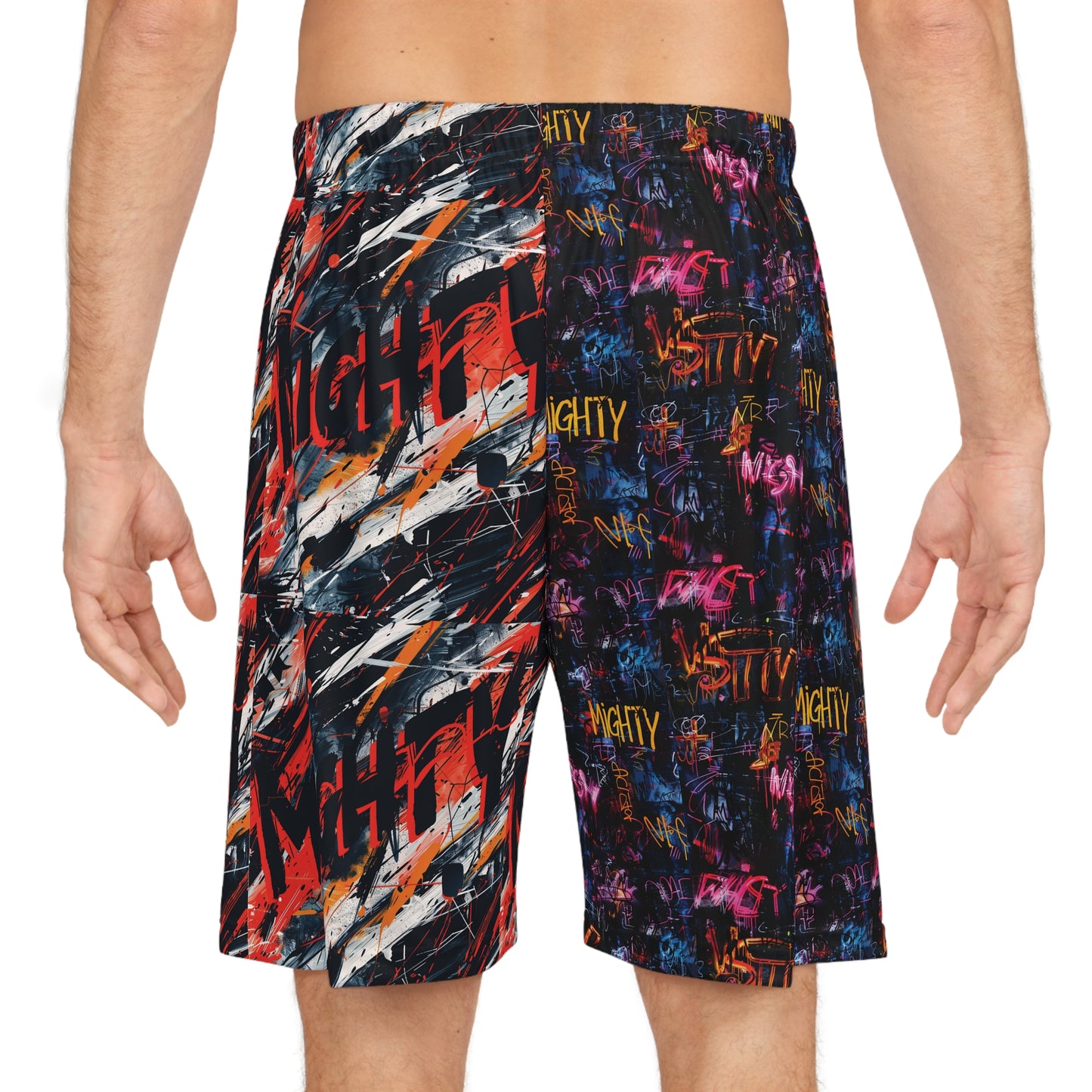 Underdog Graffiti Basketball Shorts – Buckets Only Streetball Athletic Shorts for AAU, Travel Ball & Summer League | Lightweight Performance Shorts for Gym Runs & Blacktop Games