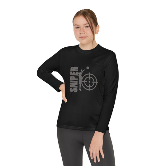 BW Youth Sniper Basketball Long Sleeve Sports PerformanceTee - Perfect for Young Athletes