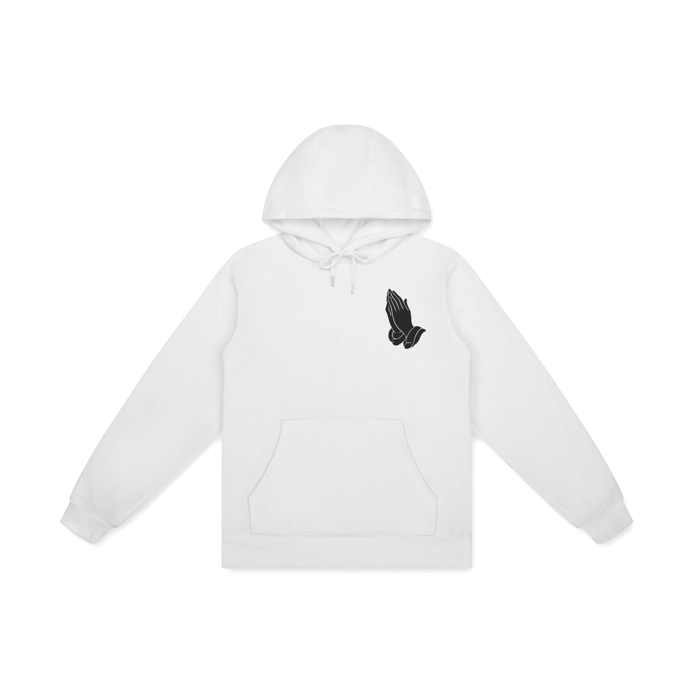 Three Cross Prayer Hands Triple Cross Prayer Hands Faith-Based Unisex Basic 100% Cotton Hoodie Christian Apparel