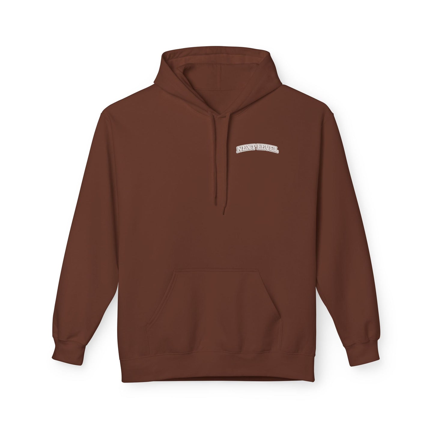Majestic Vertical Text Hoodie — Minimal White Graphic Pullover Christian Hoodie Godly Hoodie Sports Hoodie Mighty Lifestyle Hoodie