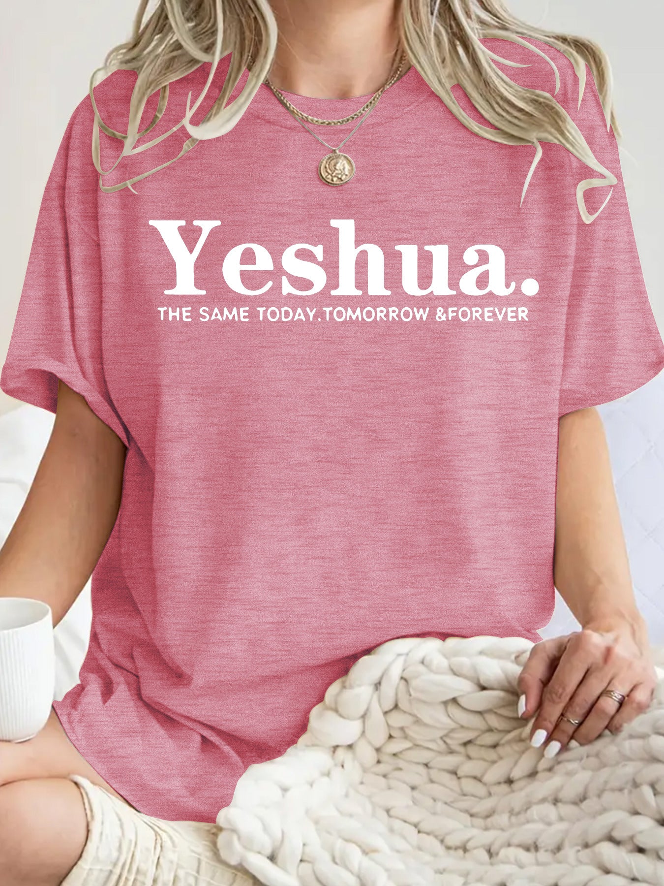Short sleeved Yeshua print