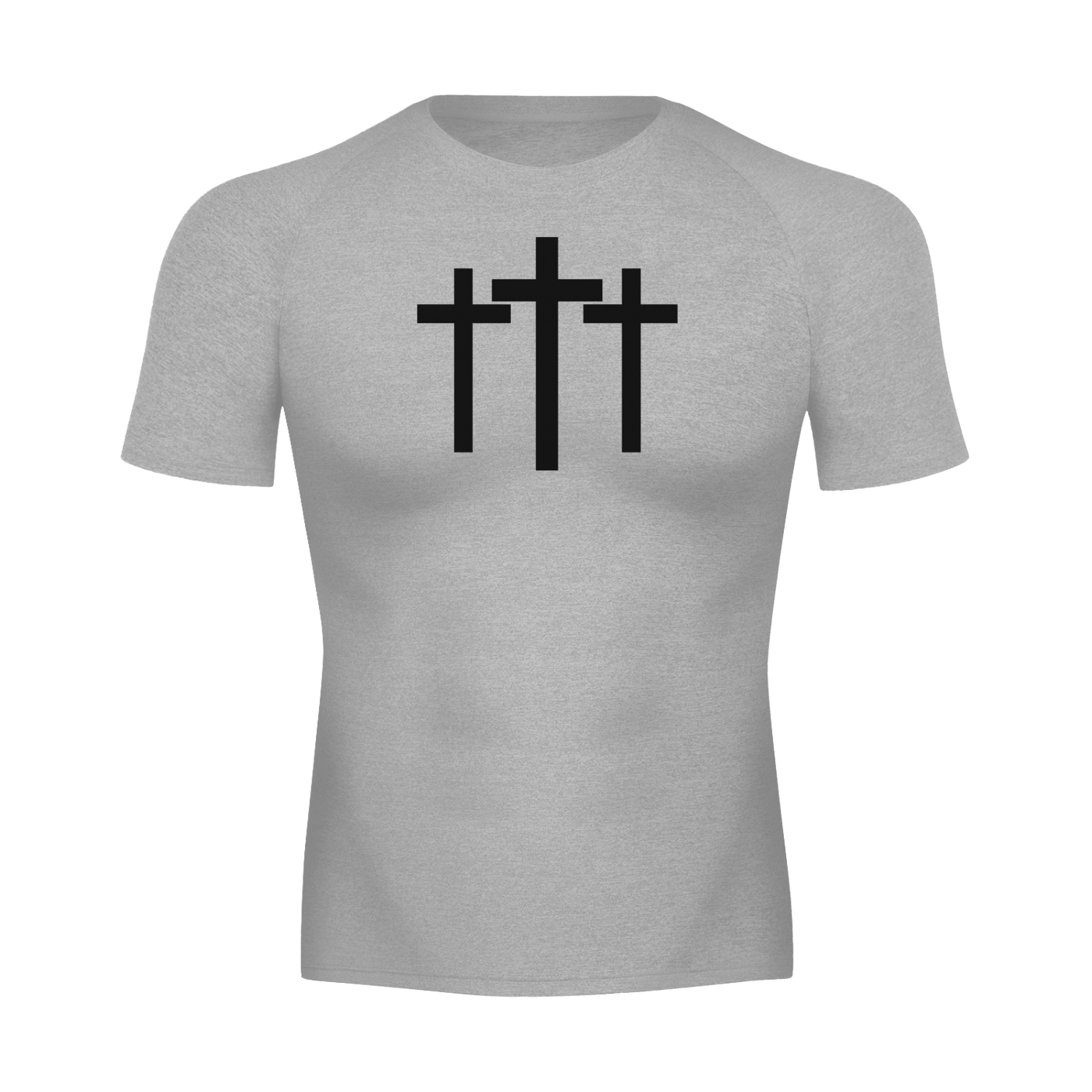 Three Crosses Triple Cross Faith Based Sports Tshirt Performance T-shirt
