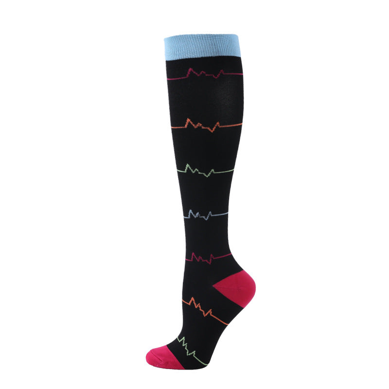 Healthy Calf Compression Socks for Men & Women – Breathable Nylon Silk Stovepipe Sports Socks for Running, Cycling, and Everyday Support