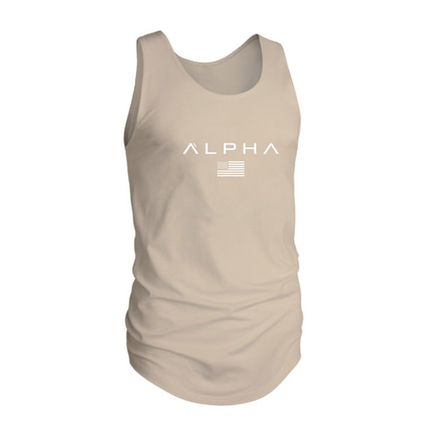 Mighty Lifestyle Alpha Gym Tank | Vest bodybuilding clothing and fitness men undershirt tank tops tops golds men undershirt