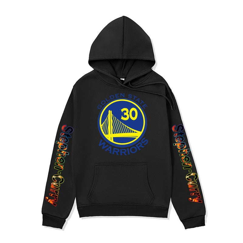 Men's NBA Golden State Warriors Basketball Sweatshirt Stephen Curry Printed Hoodie Loose Fit